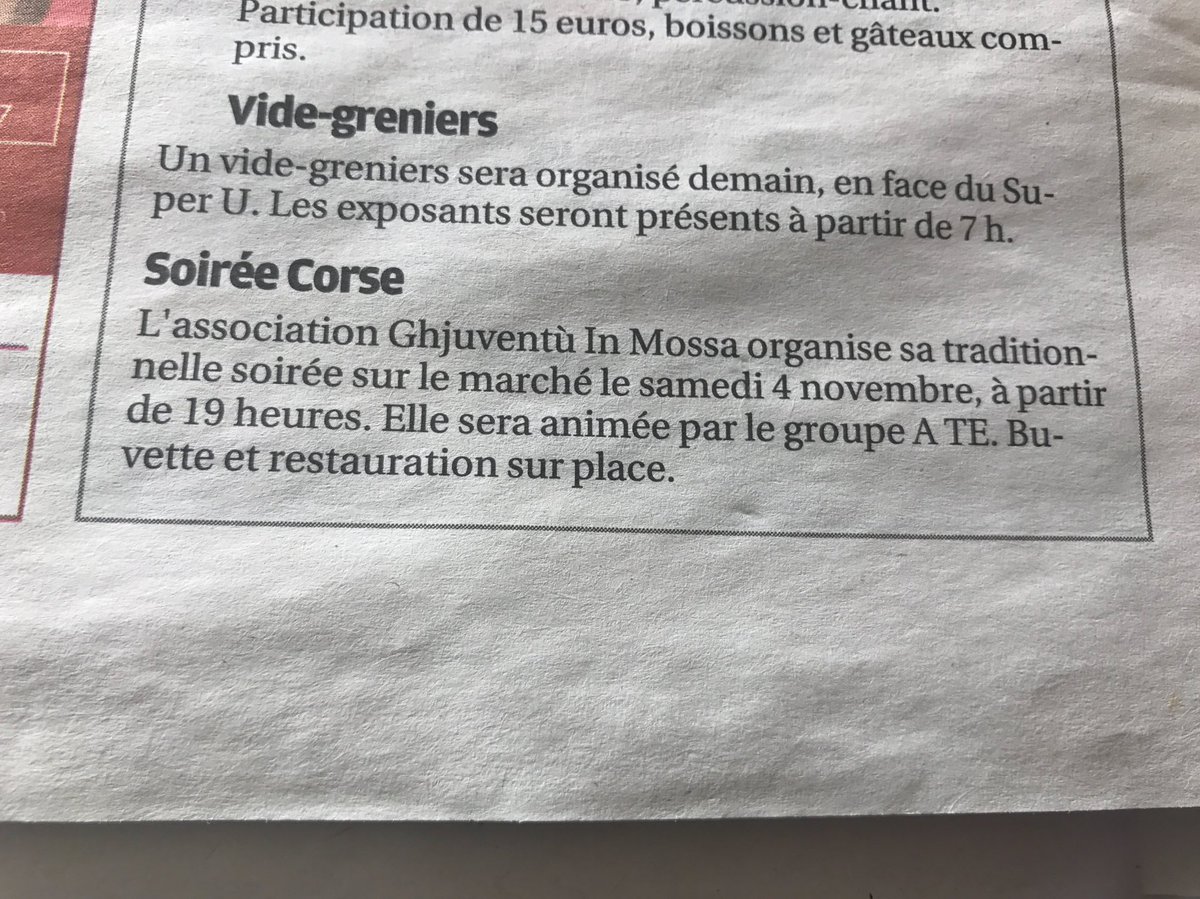 gimcalvi's tweet photo. 🔴SOIRÉE CORSE 🔴
LE #4novembre au marché couvert à #calvi à partir de 19h !! 🔝👍🏻 https://t.co/d4M7jFkZs1