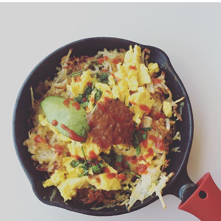 On Sundays, we skillet.