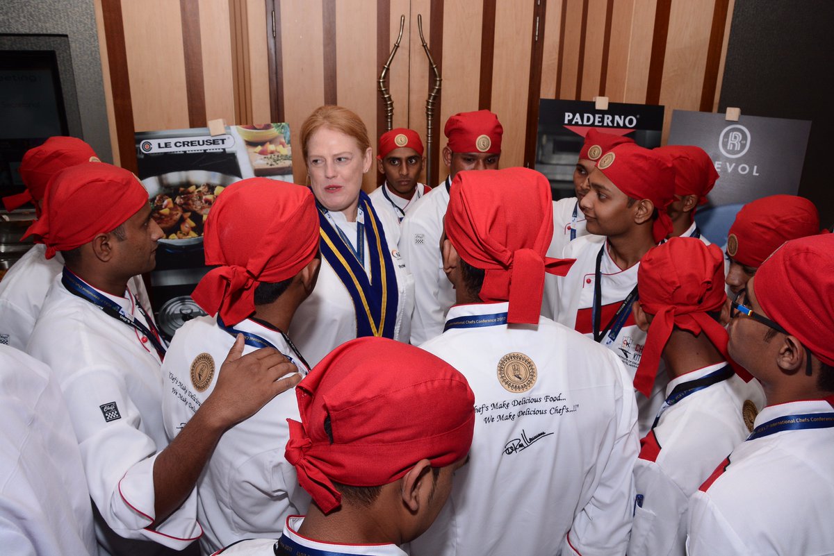 IfcaIndia's tweet photo. Chef Rochelle Shaetzl talks on “Ensuring future of the Culinary profession” during IFCA's 7th International Conference #IFCA #ICCVII https://t.co/KYWOXMSMfJ