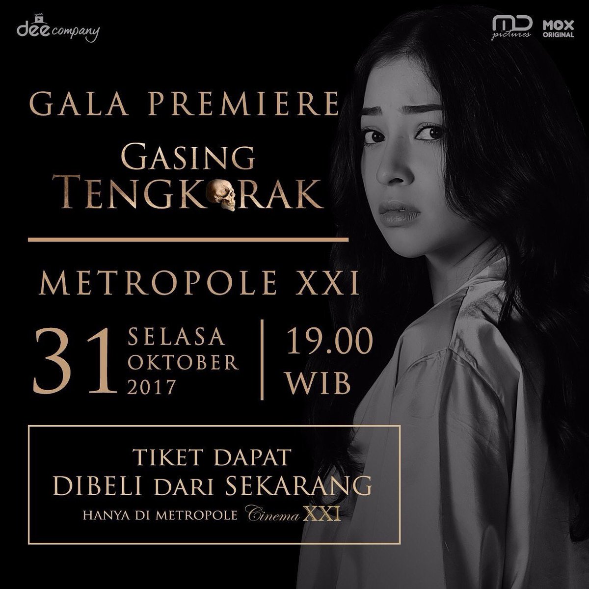 Masih ada kesempatan untuk kamu yang ingin hadir di Gala Premiere #GasingTengkorak 

Dapatkan tiketnya di <a href="/cinema21/">Cinema XXI</a> Metropole