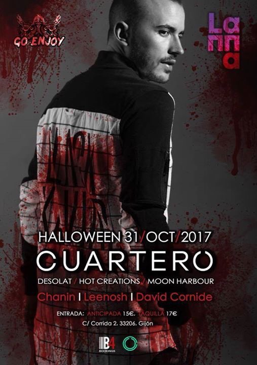 LannaClub's tweet photo. Entradas disponibles para Halloween con @rafacuartero y #GoEnjoy en @LannaClub. 
Anticipadas: https://t.co/HVeV1ichIV https://t.co/MkCkjNdKds