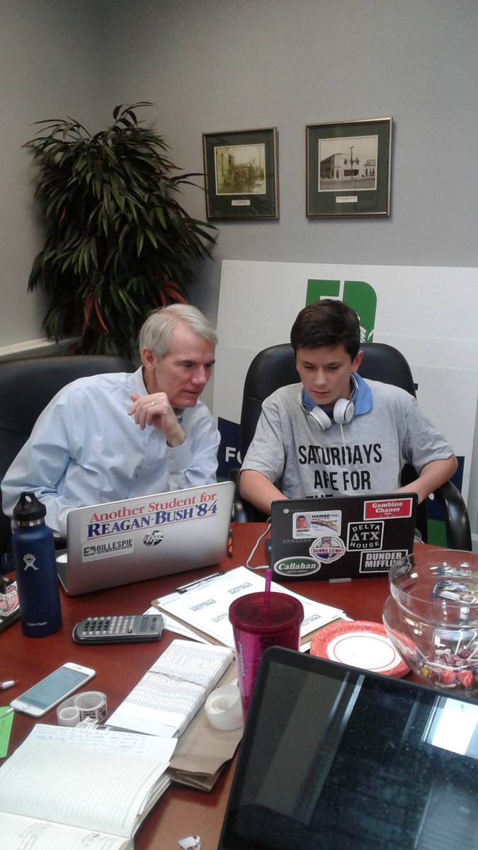 benmthere's tweet photo. Thank you so much @robportman for coming to help us make calls for @EdWGillespie & @JohnAdamsforVA #LeadRight #VAGov #GOTV https://t.co/V1eIKeuaDE