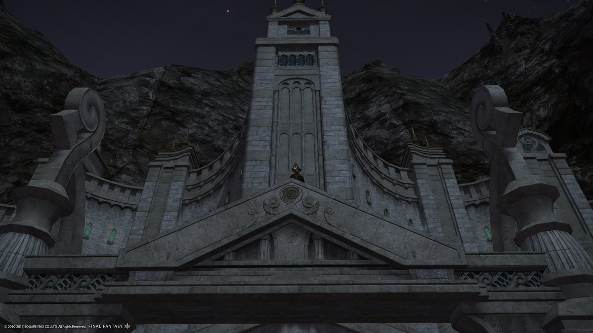 ADelcott's tweet photo. #FF14 #FFXIV #GreatGubalLibrary #PS4share The new housing looks great! https://t.co/njD9WD5l8b