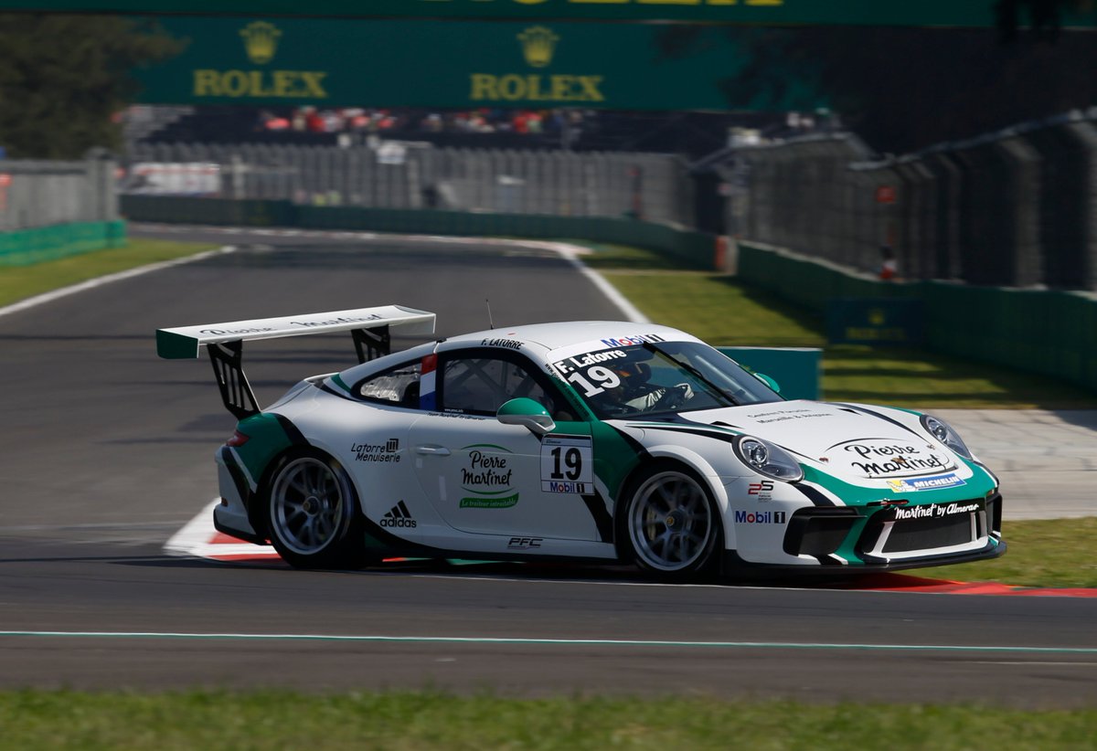FlorianLATORRE's tweet photo. #FL19 #PMSCmexico à 2 tours du drapeau à damier @FlorianLATORRE à l’arrêt, anecdotique finit P27 le chat noir est mexicain @PorscheSupercup https://t.co/9fFBQaziPl