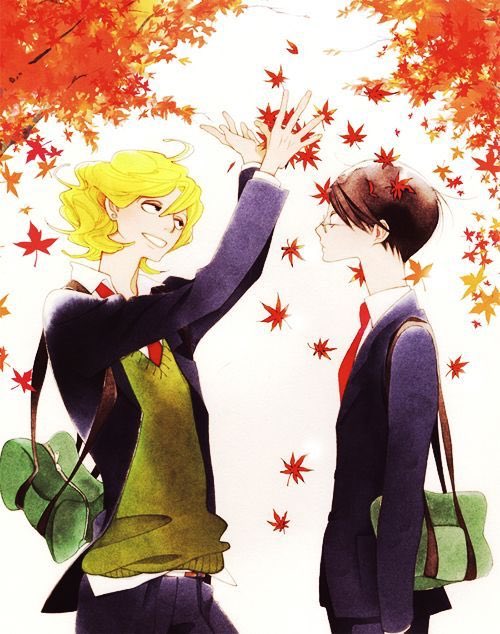 PilarBL612's tweet image. #ParejaFavorita No. 7: #Sajou y #Kusakabe de #Doukyuusei. No creo que sea fácil encontrar una pareja más adorable...