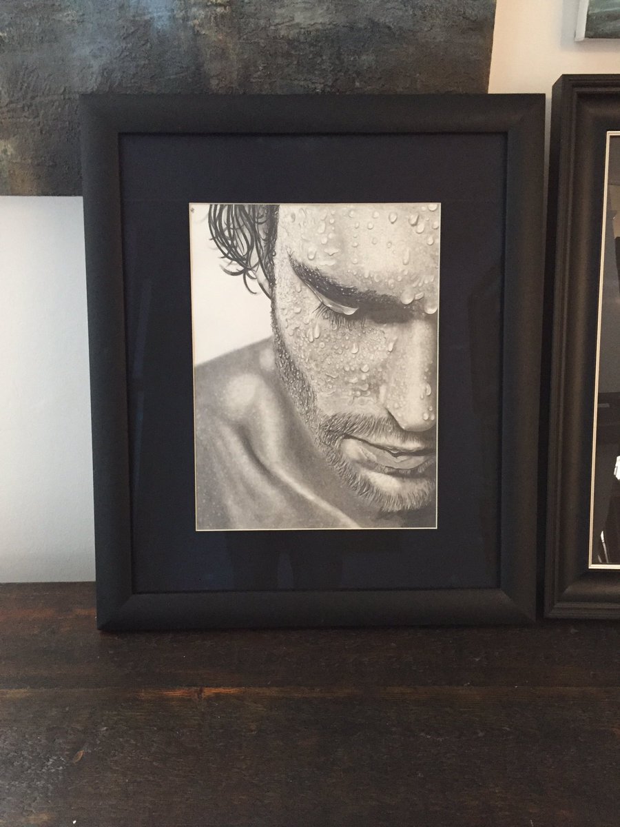 paul_stowe's tweet photo. A very persistent customer really wanted to buy one of my most fav pieces that 'was not for Sale' - so I drew them a copy 😊 #BothHappy https://t.co/EJKIAdukJM