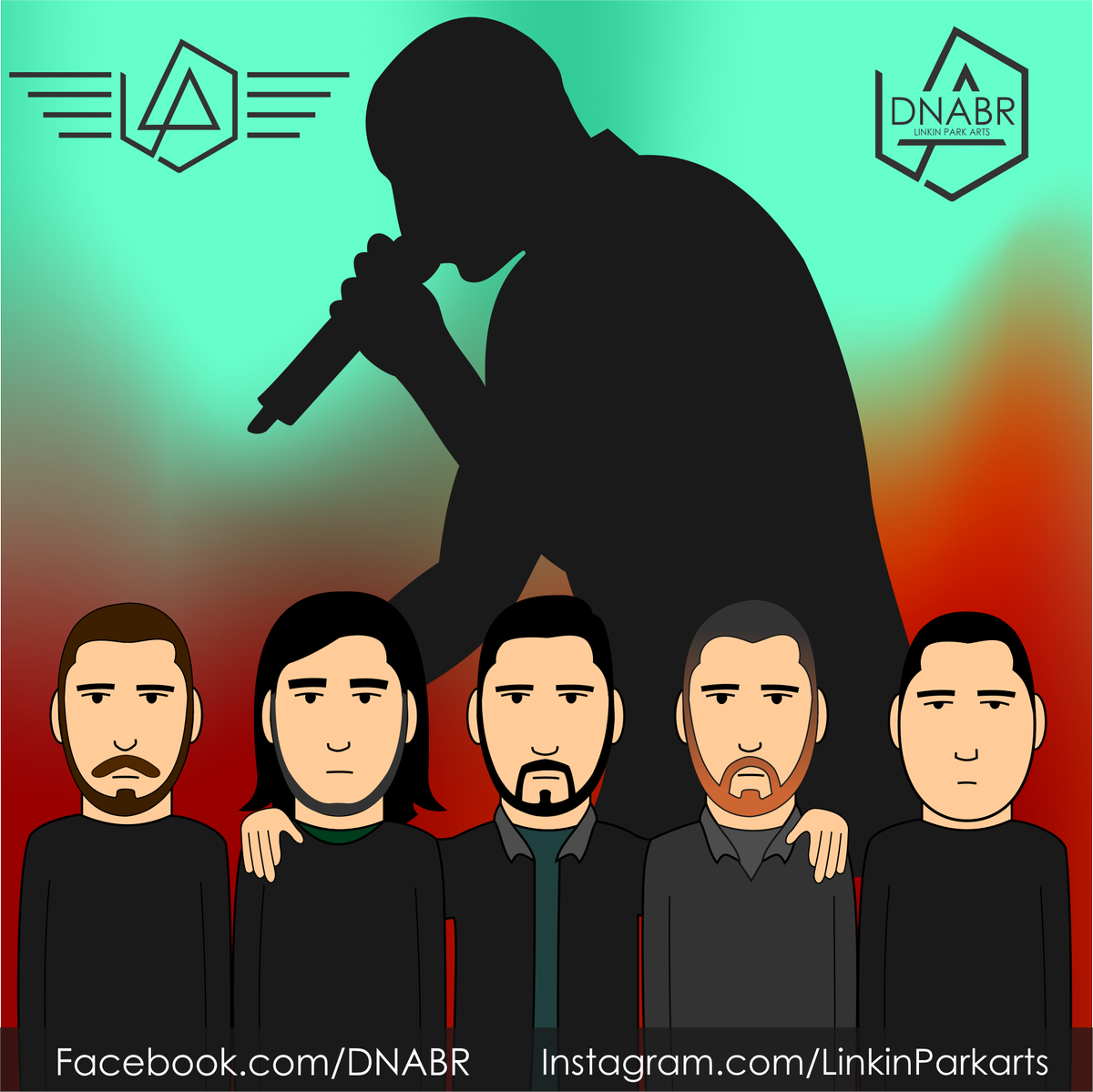 dnabr's tweet photo. Arte em gratidão e apoio ao retorno da banda ao palco no belo show de tributo ao @ChesterBe.
#RipChester #MakeChesterProud @linkinpark https://t.co/CQM9GkSqAX