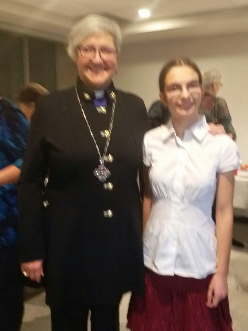 Thank to Cecilia who was my fabulous assistant at the <a href="/OttawaLutherans/">OttawaLutherans</a> joint Reformation service today! (we were totally focused in worship)