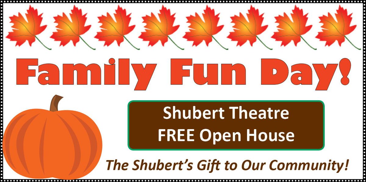 DaddyTimeCT's tweet photo. The Shubert Theatre Free Family Fun Day is today starting at 11am. Be sure to bring the family out! https://t.co/rLGgRNa7VW @ShubertTheater https://t.co/FWr8Bh7njg