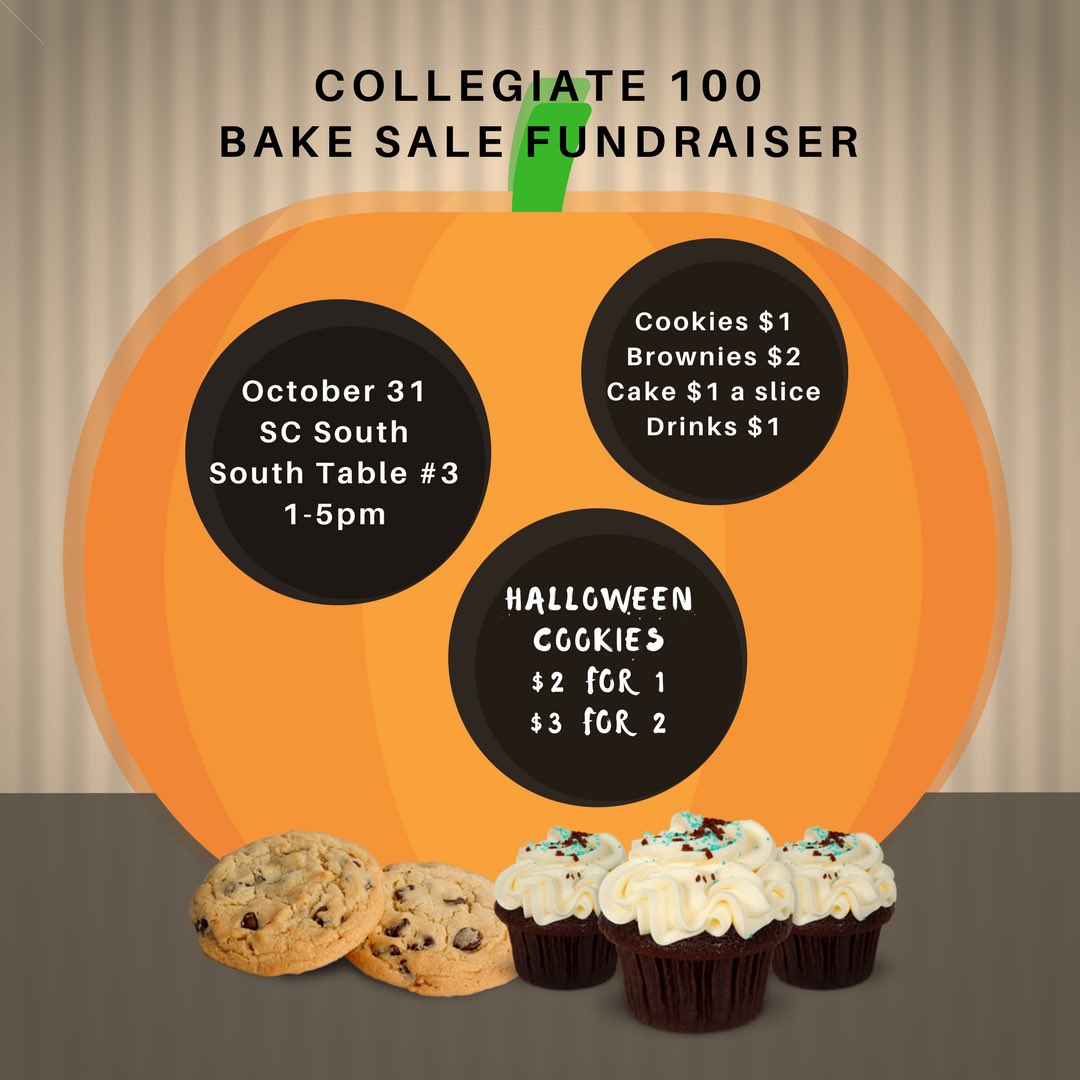 UH_C100's tweet photo. #C100Week might be done but we still have some tricks up our sleeve. Treat yourself to our holiday bake sale this week 💯 https://t.co/Ybap7htKqq