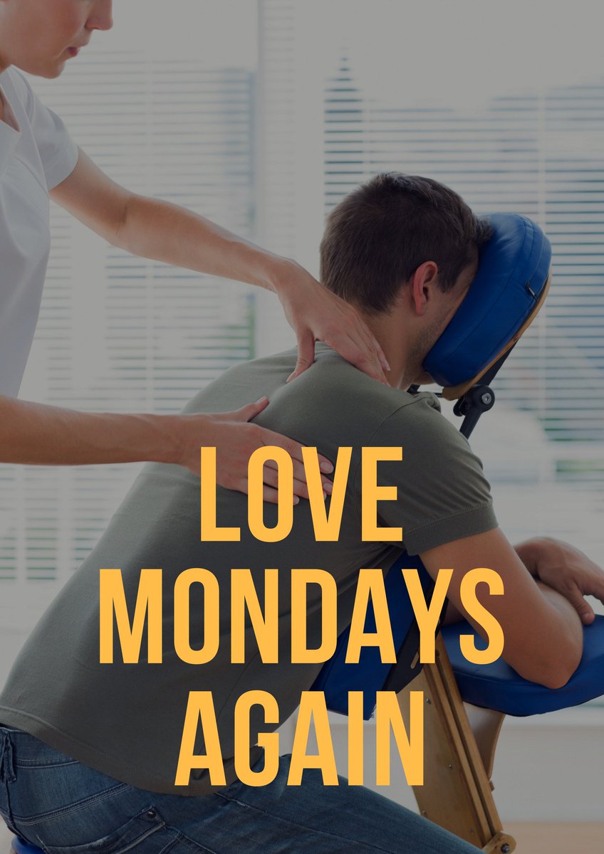 mandala_tree's tweet photo. Hoorah for Mondays 😍#loveyourjob #lovemondays #workplacetherapy #seatedacupressure #office #event #MentalHealthAwareness https://t.co/BBErPI4c6E