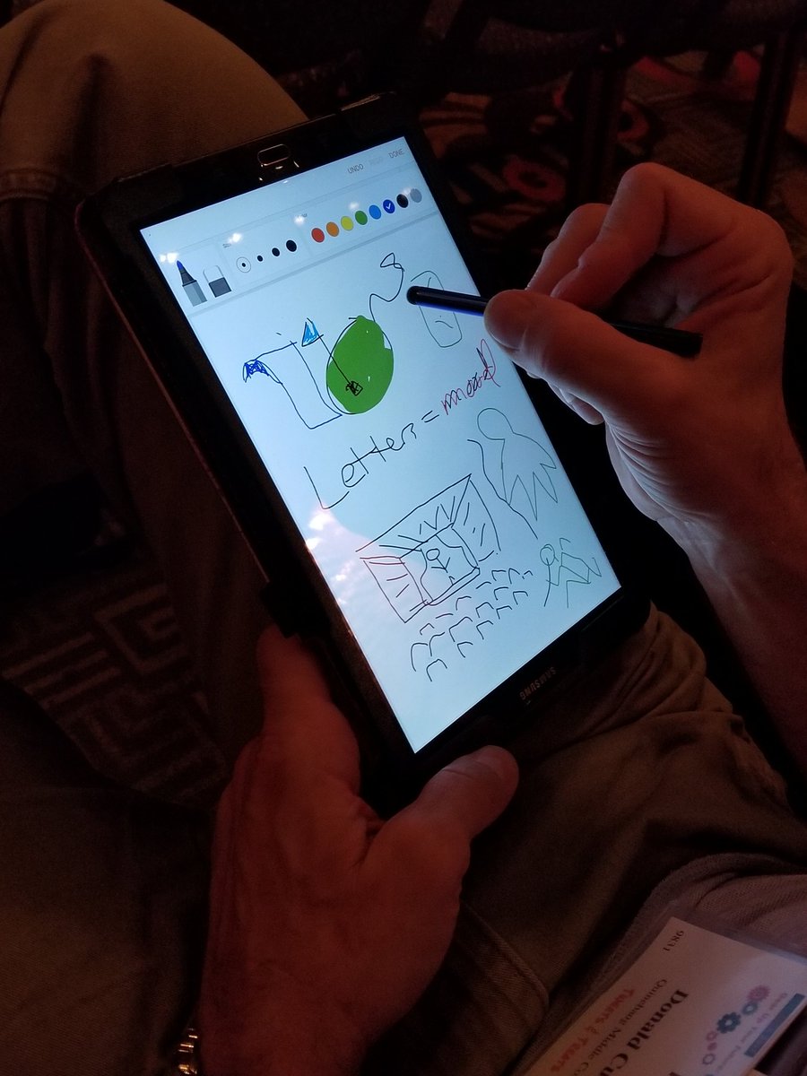 technojohnson's tweet photo. #sketchnoting with @kathyschrock at @MakerMeetup2017 @ctcasl @CECACT #caslceca17 https://t.co/sKXA8Rfyot