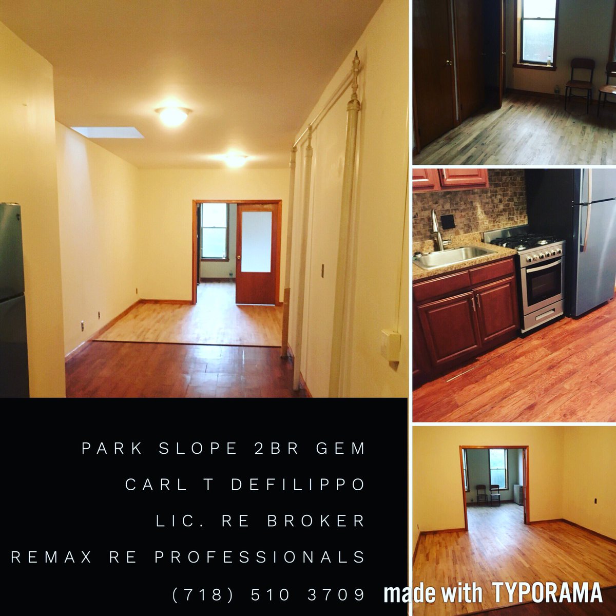 PARK SLOPE 2BR GEM /CARL T DEFILIPPO/Lic. RE Broker.                    ReMax RE Professionals (718) 510 3709