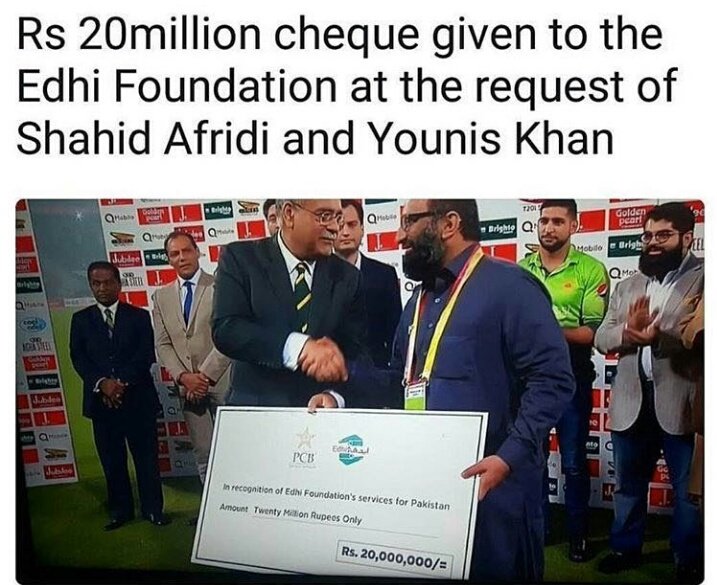 AmnaFazail's tweet photo. Rs 20 million cheque presented to Edhi Foundation
Indeed a good step 👆
#SaveEdhiFoundation https://t.co/jlQtzXEGBN