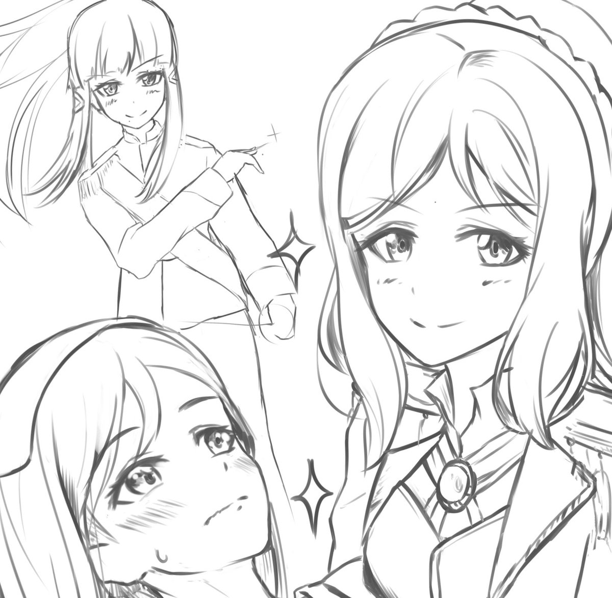 一部のみ
凛たん終わったら描くラフ 