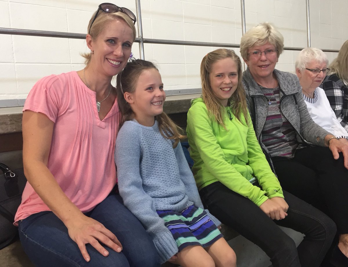 With us on Day 2 of the Jack Scholz Memorial Swim Meet is wife Maureen and family.