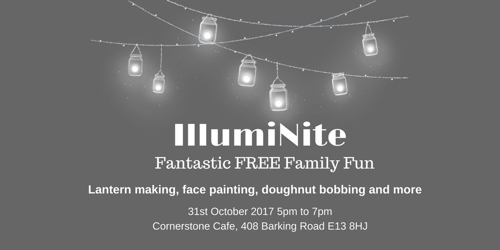 edenplaistow's tweet photo. It's that time of year again; time for IllumiNite. Join us for lantern making, face-painting, doughnut bobbing and more! @CornerstoneCaf https://t.co/MkVq2G2qhW