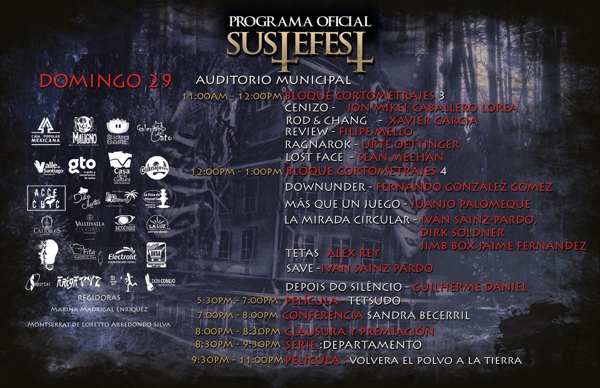 alvarezjulioc_'s tweet photo. Nuestra película “Volverá el Polvo a la Tierra” hoy #clausura #SUSTEFEST si alguien anda en #guanajuato no se la pierda #VEPALT #NiUnaMenos https://t.co/IeHT5hxYHF