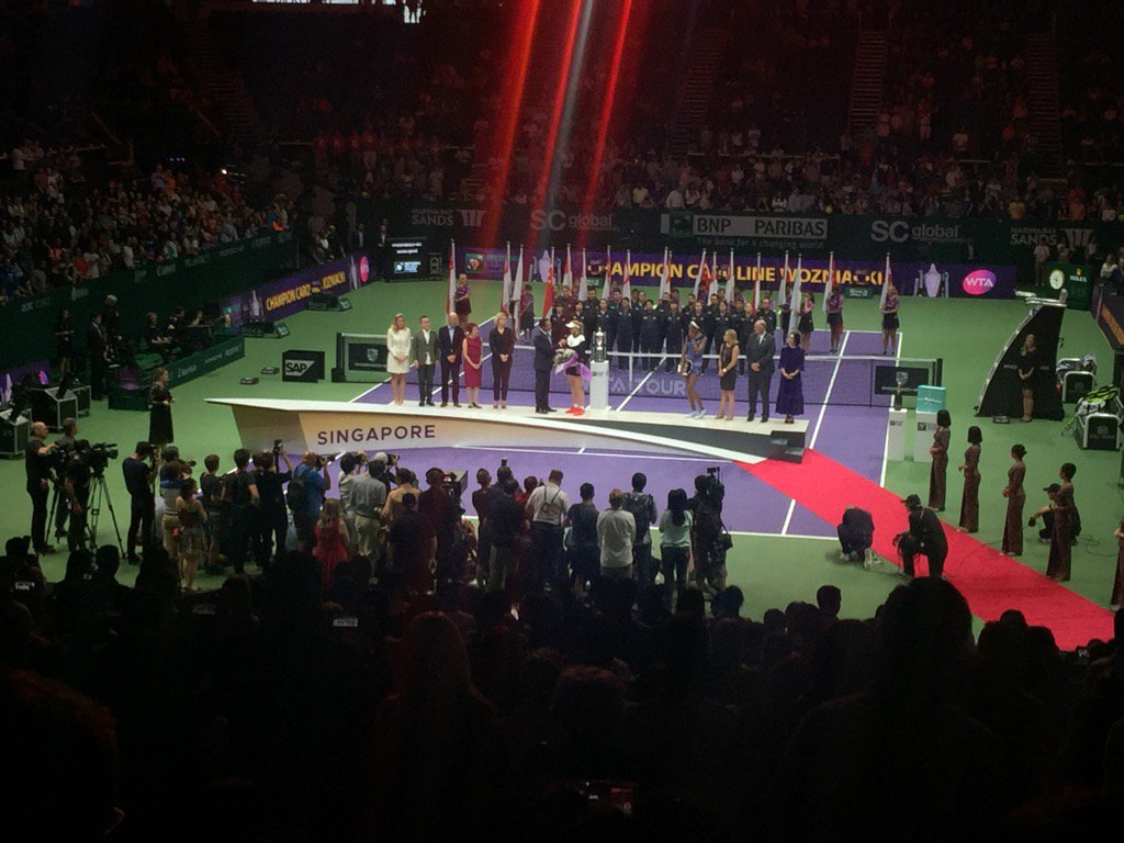 pmmarriott's tweet image. Congratulations Wozniaki at #WTAFinalsSG great performance - sports analytics powered by @SAPLeonardo
