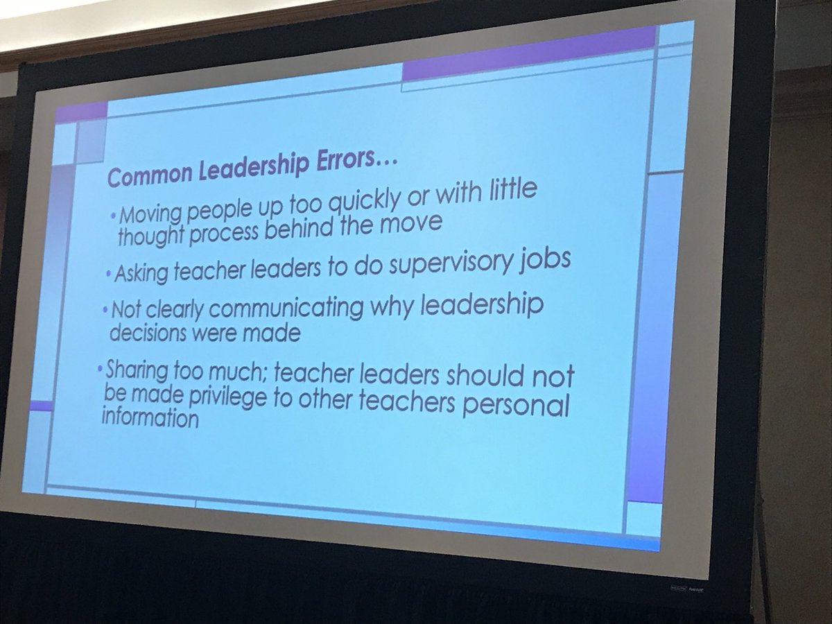 Principal_SG's tweet photo. “Set people up for success. Teacher leaders aren’t tattletales! That’s not leadership—that’s dysfunctional.” -Susan Kessler #ascdcel17 https://t.co/nowSPBZyHr
