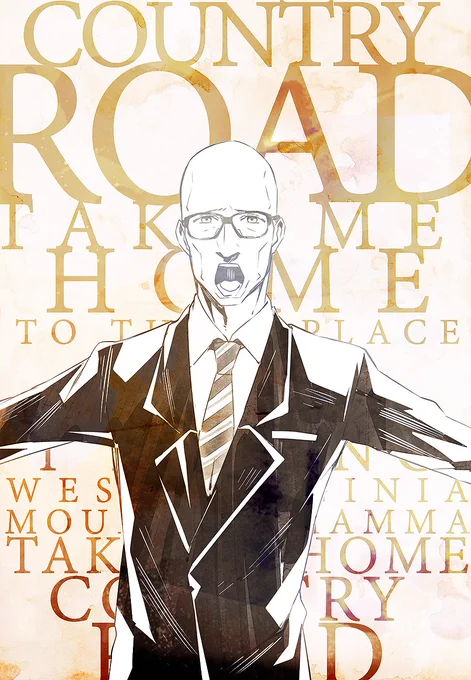 this is supposed to be Merlin singing, but all I can see is Persona 5's Shido oTL Why. #KingsmanTheGoldenCircle 