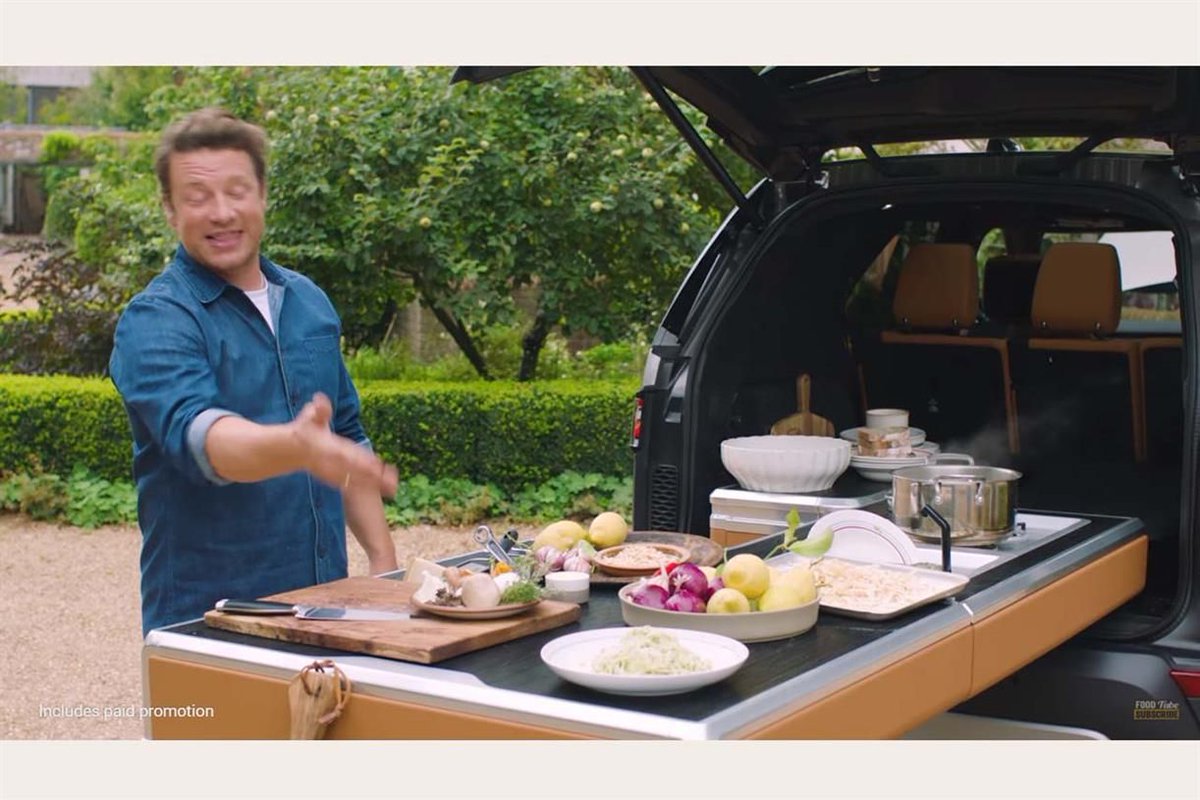 scene2ltd's tweet photo. This takes #Promovehicles to another level @jamieoliver & @jaguarlandrover present the #KitchenCar ๐ https://t.co/luLBGdKnMO https://t.co/3SKsioLQiJ
