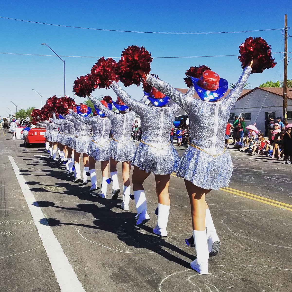 AZAvondale's tweet photo. It wouldn't be a parade without the Sun City Poms! #BillyMooreDays 2017 #AviAz https://t.co/gt7dQA7nQE