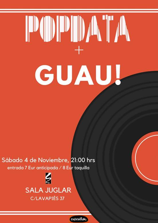 POPDATA_Band's tweet photo. El próximo sábado estaremos tocando en @SalaJuglar junto al grupo de #Granada #Guau! . https://t.co/CGKNm3e0gX 
#Lavapies #Músicaendirecto https://t.co/1CYL60SRII