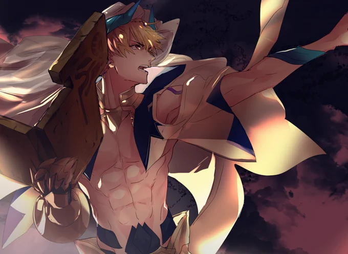 #お前の絵柄に絶対合うのに何で描かないのってサーヴァントをフォロワーさんが教えてくれる ギルガメッシュ 7章イメージで…(めちゃくちゃ好き) 
