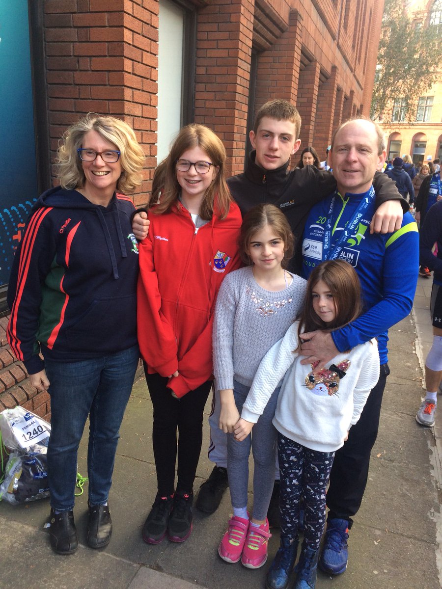 Great day out in dublin, wonderful support from the crowds for 26.2 miles, great to be young #DublinMarathon