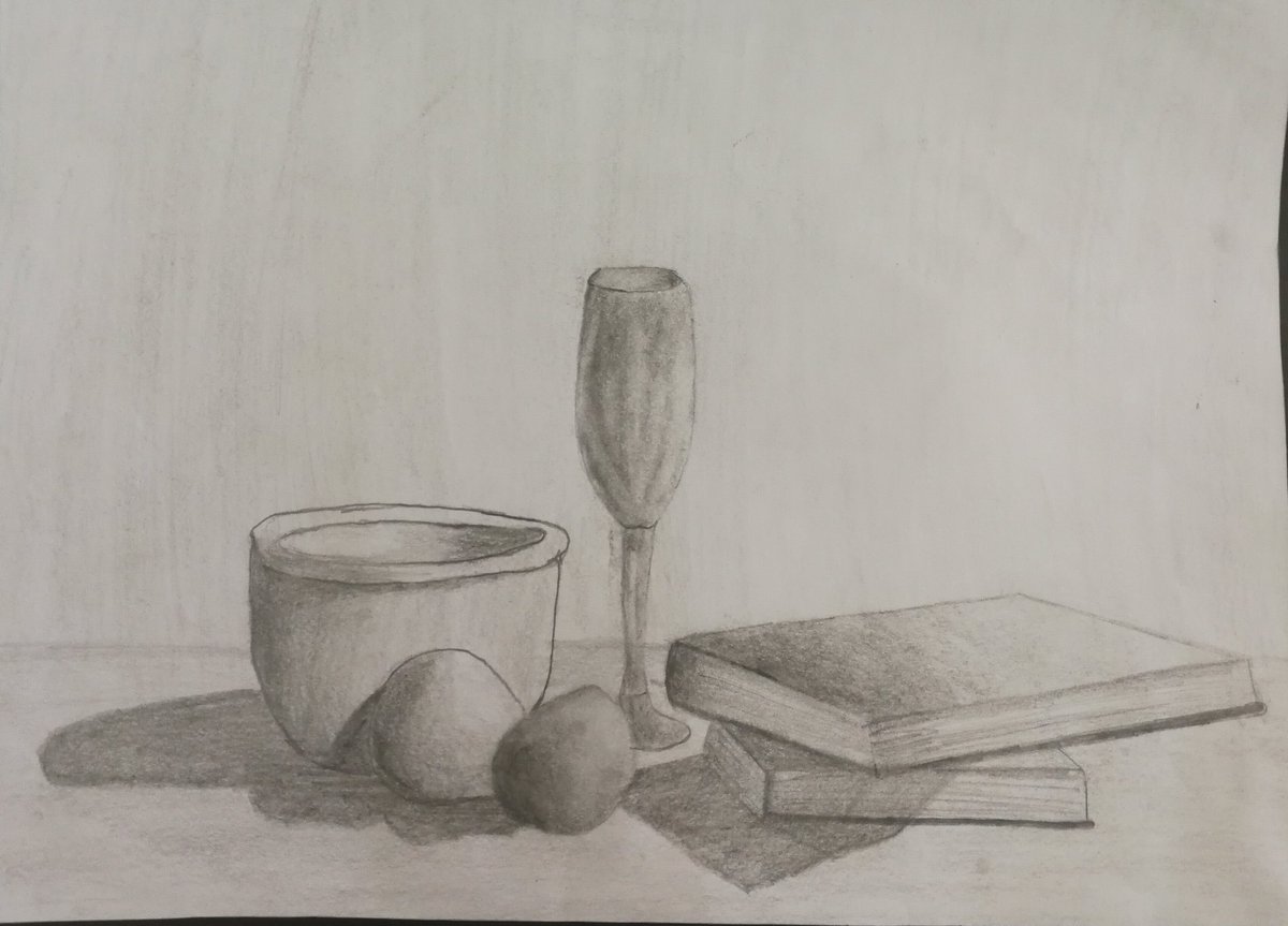 رسومات الطبيعة الصامتة بالقلم الرصاص