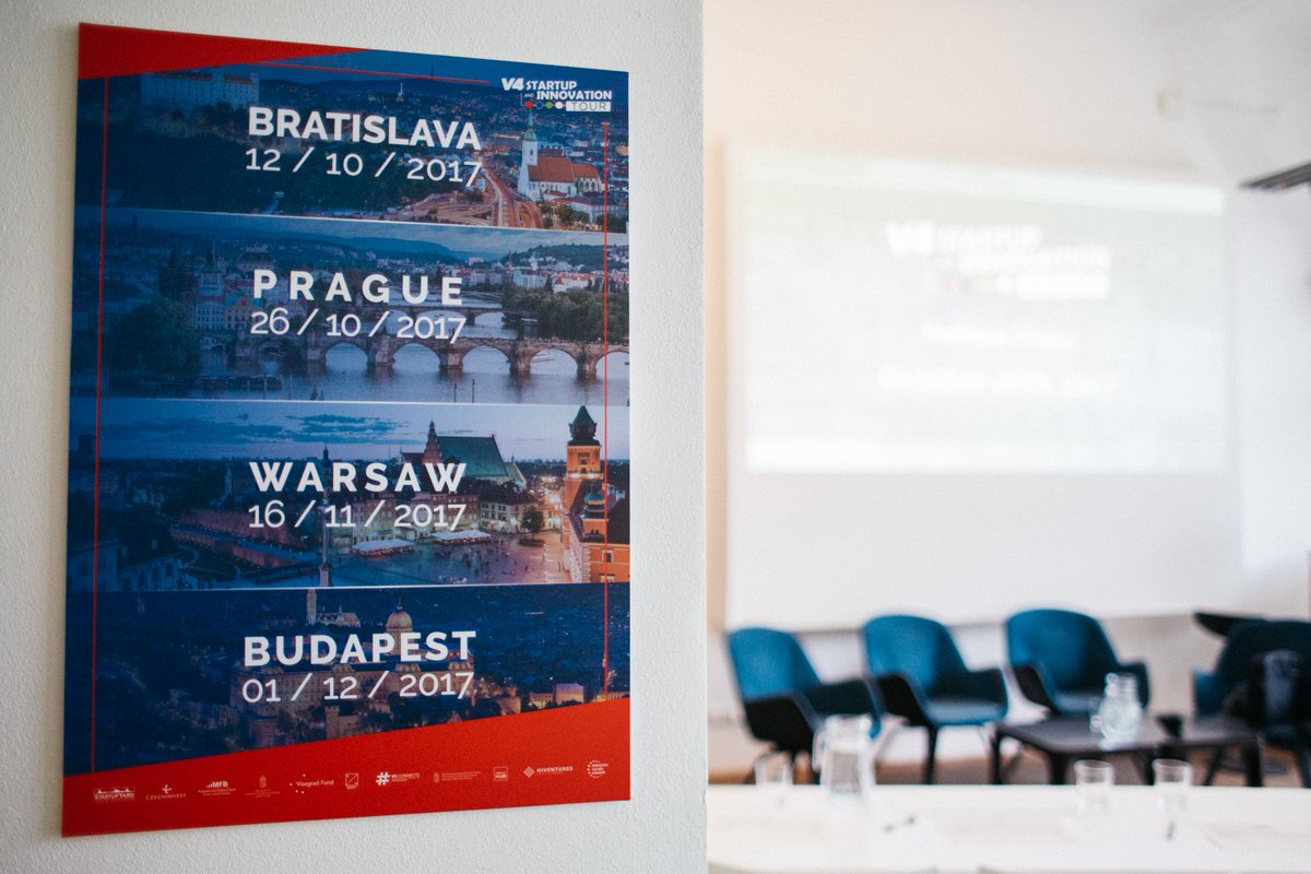 V4_PRES's tweet photo. #V4 #startup event on preventing regional #braindrain & #GetIntheRing #startupcomp semifinal @ImpactHubPraha #DigitalVisegrad #V4sit https://t.co/jqUDjDyIsi