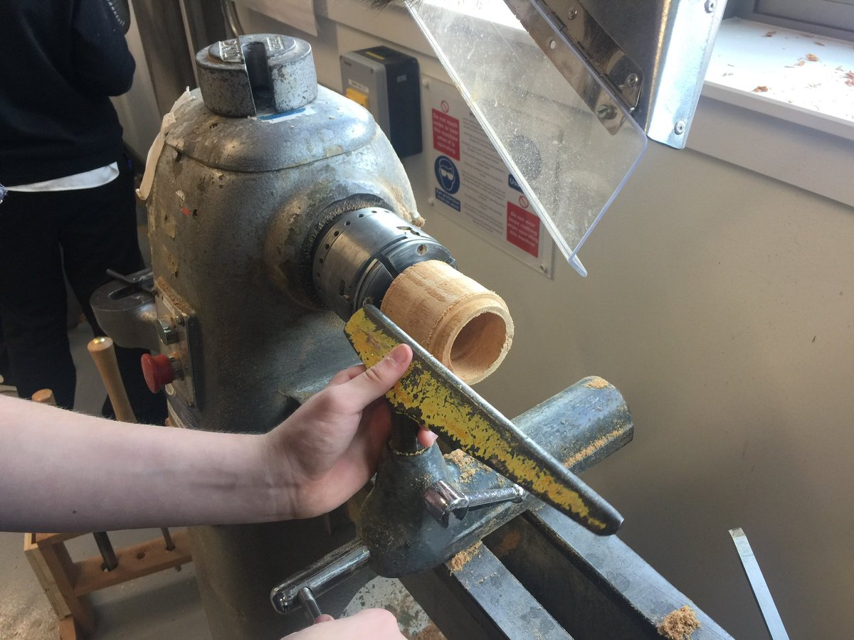 FATech_Ed's tweet image. Some advanced turning by Steven- a turned box! Can’t wait to see how this ‘turns’ out! #FridayTech