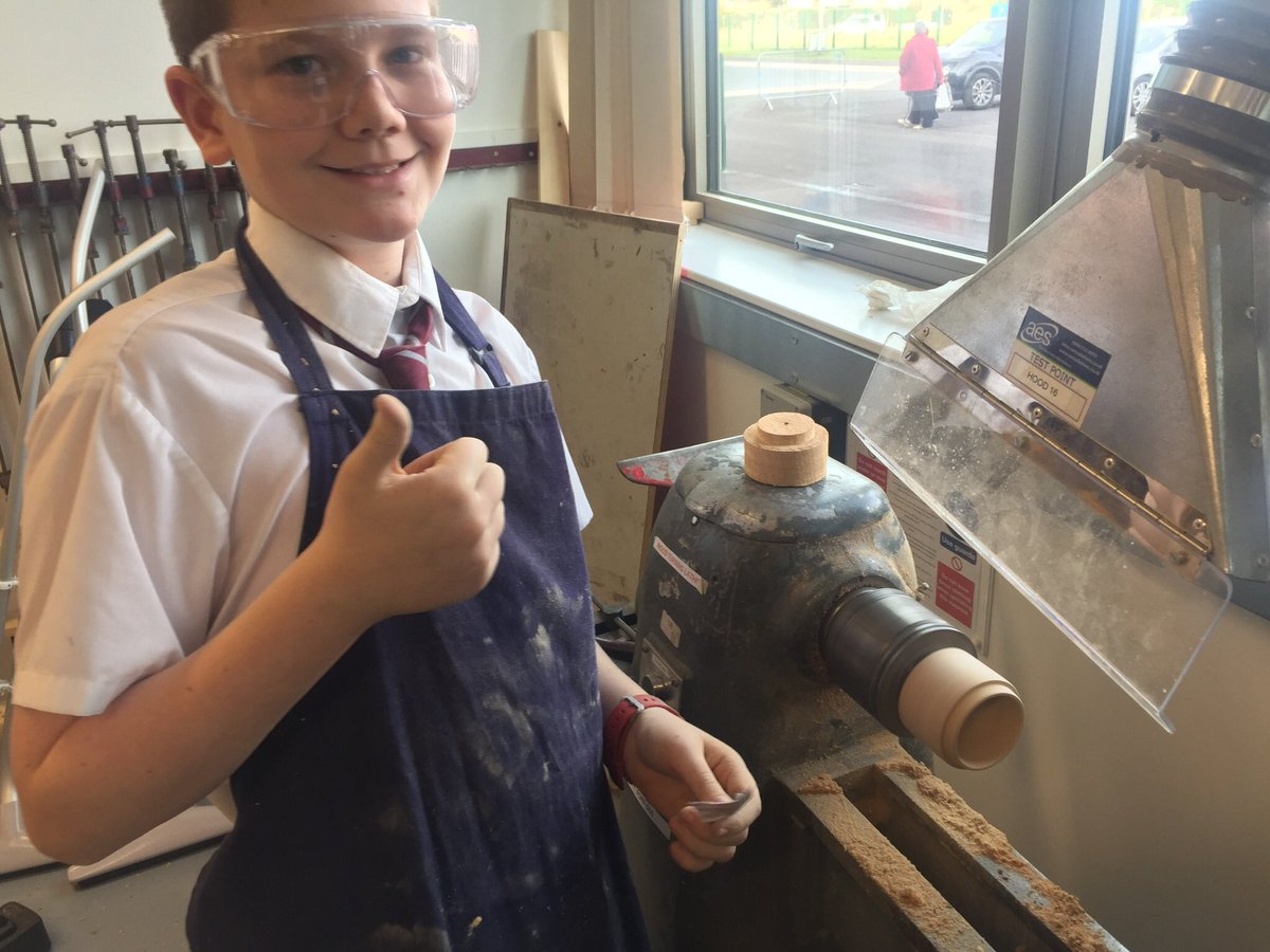 FATech_Ed's tweet image. Some advanced turning by Steven- a turned box! Can’t wait to see how this ‘turns’ out! #FridayTech