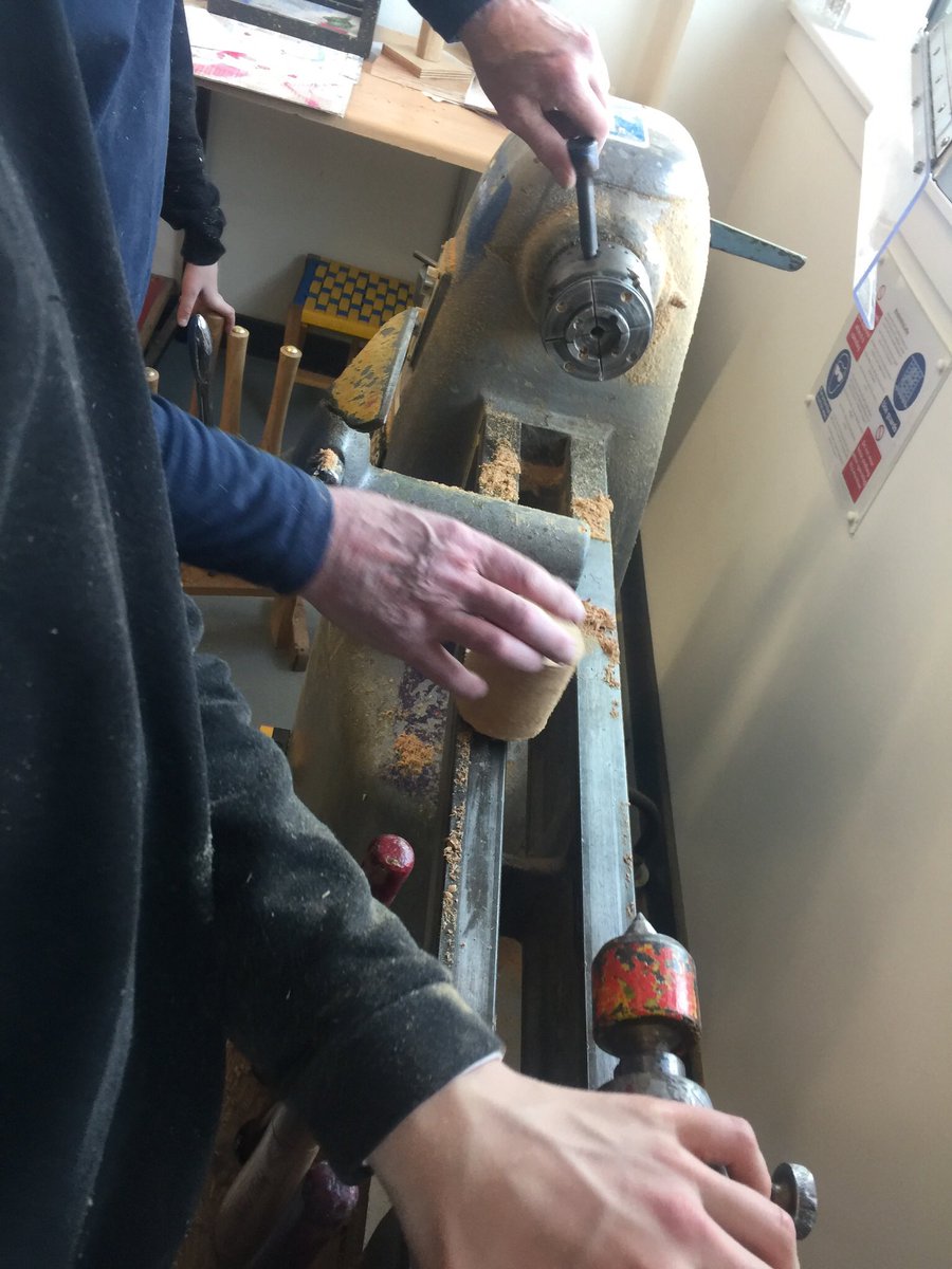 FATech_Ed's tweet image. Some advanced turning by Steven- a turned box! Can’t wait to see how this ‘turns’ out! #FridayTech