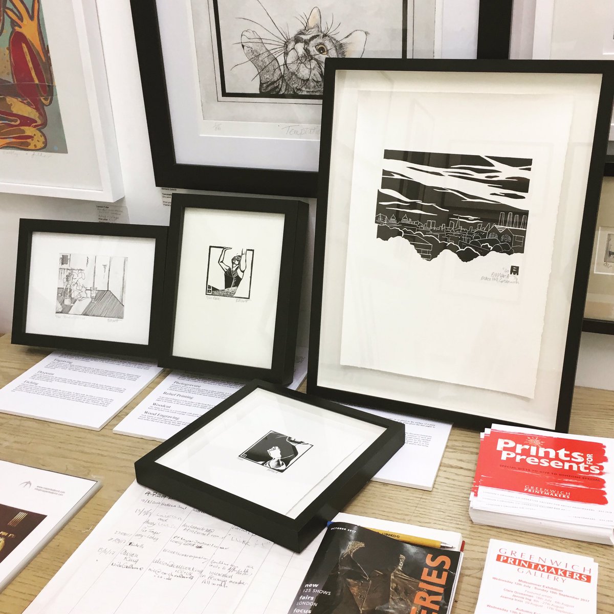 Greenwichprints's tweet photo. We're getting ready for #PrintsforPresents! Here are @Bethany_Marett's #prints! Open 1st Nov with #affordable prints ideal for #Christmas https://t.co/guCKu0MoiI