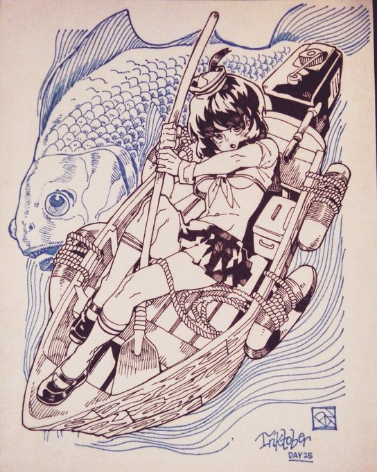 #INKtober 25 &amp; 26 ~
At this rate I'll have to do two a day (pray for me fellas) 