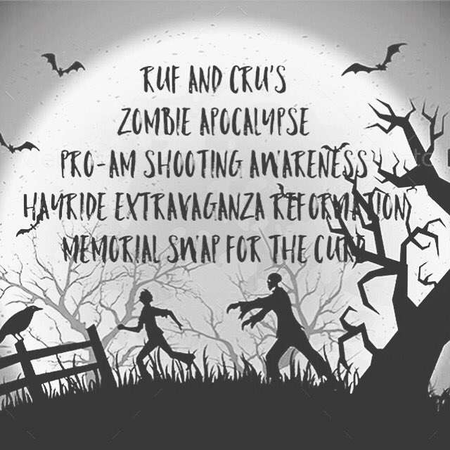 OleMissCru's tweet photo. 7:30 tonight we are teaming up with our RUF friends for a bonfire, smores, costume contest, and shooting zombies with paintball guns. https://t.co/cZGHPxIlnl