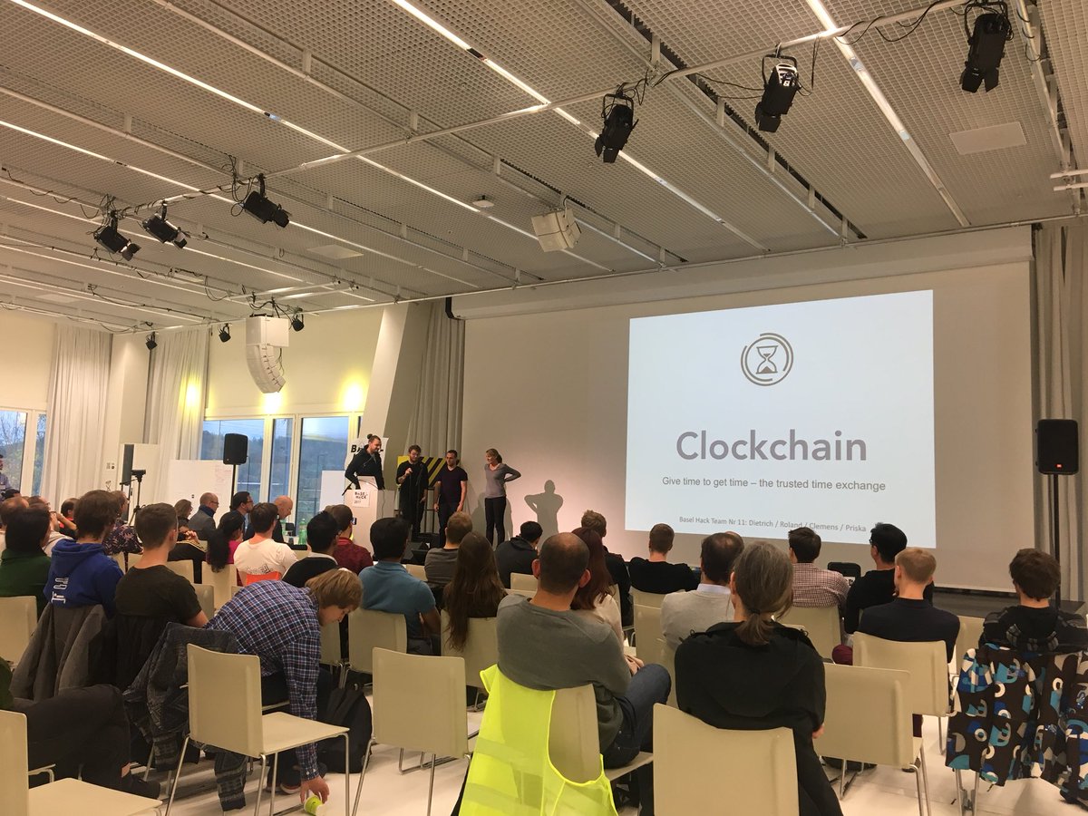 BaselHack's tweet image. Clockchain - exchange time using blockchain #BaselHack