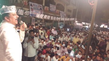 _iqbalSingh's tweet photo. #UPcivicPolls Nukad rally turned into huge Gathering to hear @SanjayAzadSln in Loni area of Dist. Ghaziabad #SanjayImpact #AapInUP https://t.co/GlBdxSy5i9