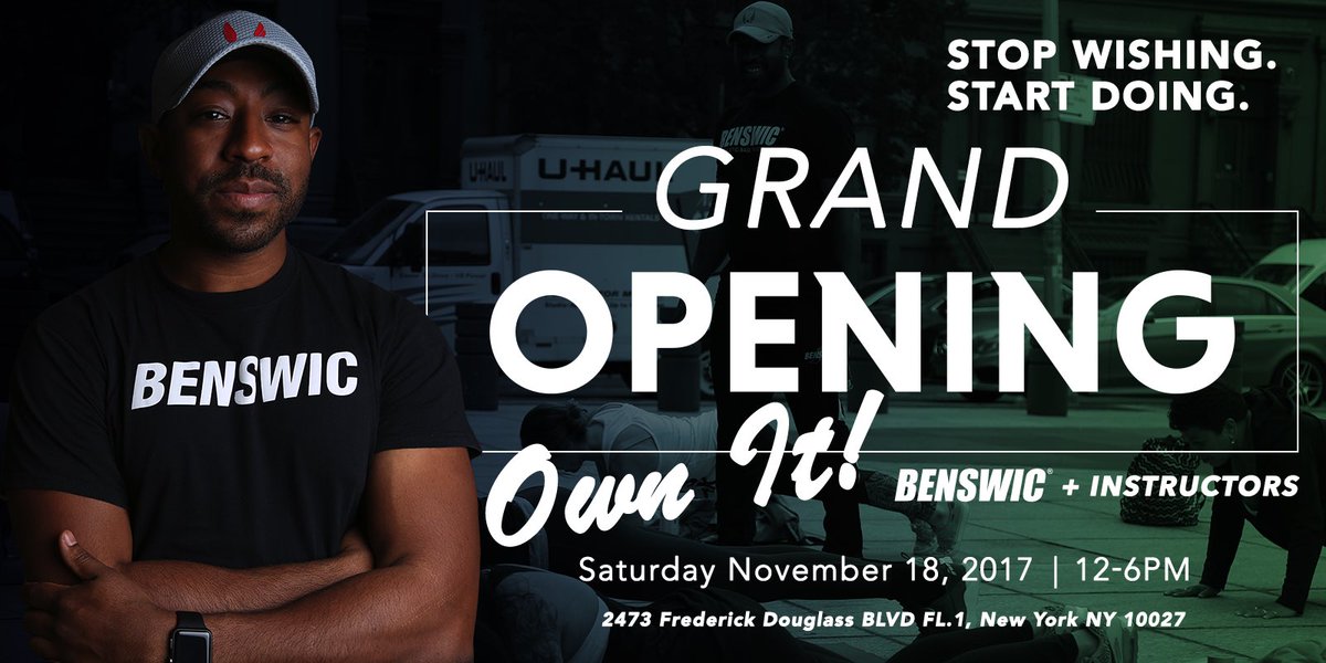 benswic's tweet photo. We’re having a Grand Opening November 18th...#fitness #studiogym #harlem #groupclasses #nyc https://t.co/id1AYBh4dG