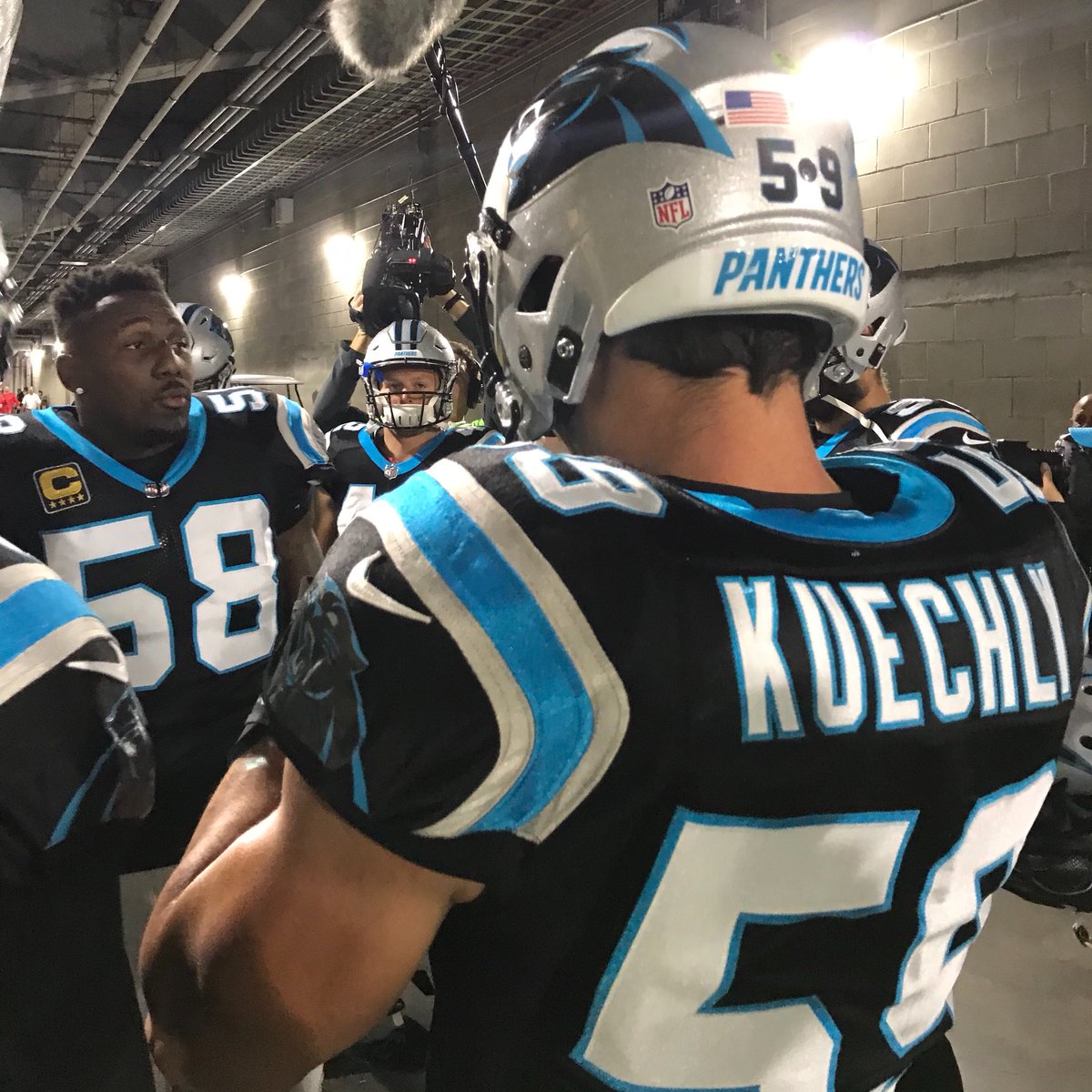 Panthers's tweet photo. He’s BAAAAAAACK! https://t.co/yZpLoT0rCW