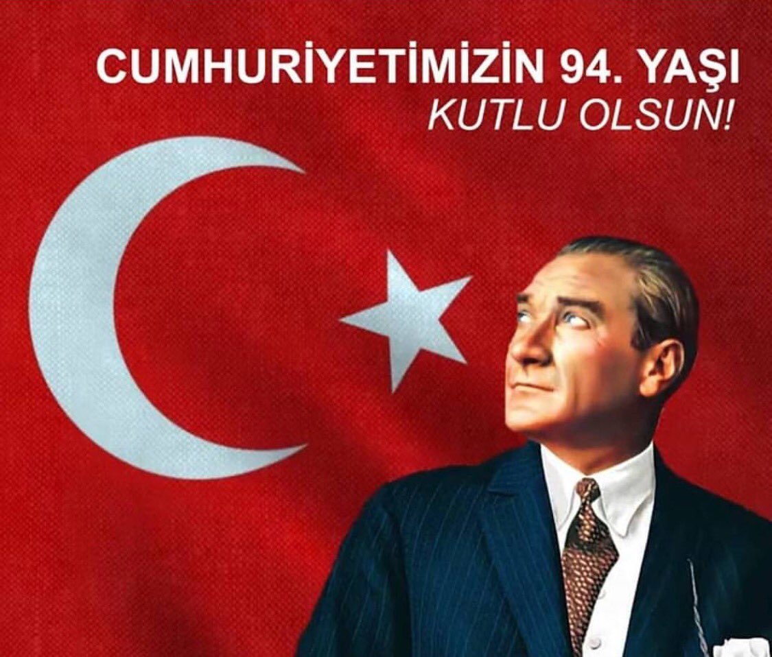 "Demokrasimizin, birliğimizin temeli şanlı Cumhuriyetimizin kuruluşunun 94. yılı kutlu olsun." Tayfun çATALTEPE BAŞKAN Sivas Hizmet Vakfı