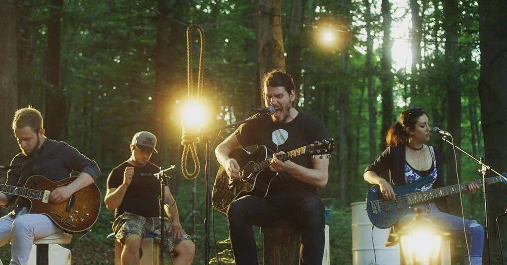 Acoustic live session coming soon #live #acoustic #music #band #session #guitar #cajon #nature #slowmotionsuicide