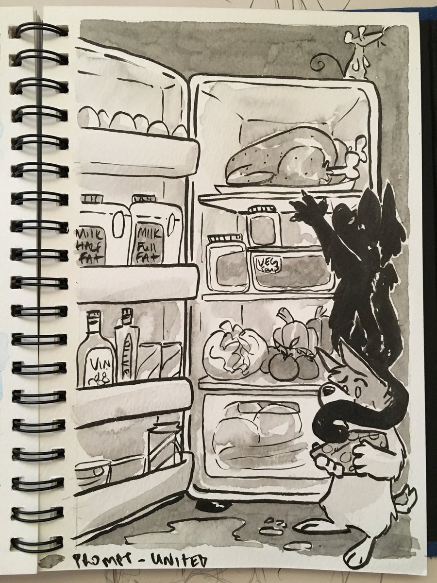 AnnimatedDragon's tweet photo. Inktober 2017 Day 29
#inktober2017 prompt:United. Inks- pentel brush pen &amp; ink Wash https://t.co/WYcp0NFzl7