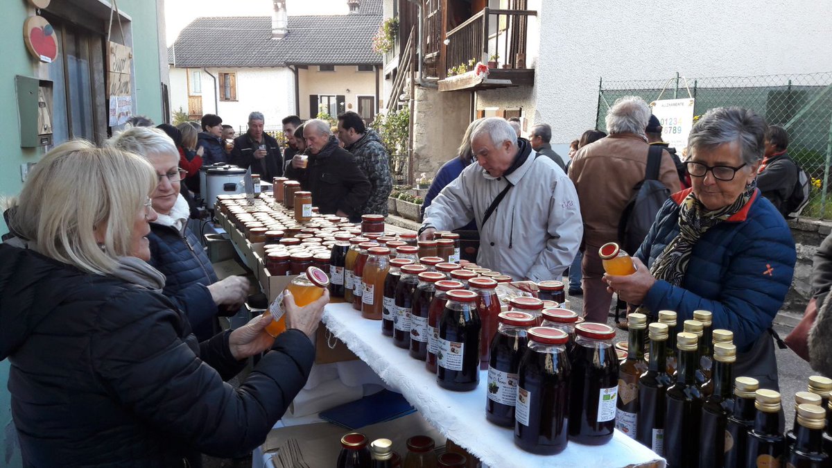 TgrRaiVeneto's tweet photo. La festa del Pom Prussian a #Faller di #Sovramonte #Belluno La montagna si rilancia con prodotti biologici e cura del territorio https://t.co/gzh7zq4yrg