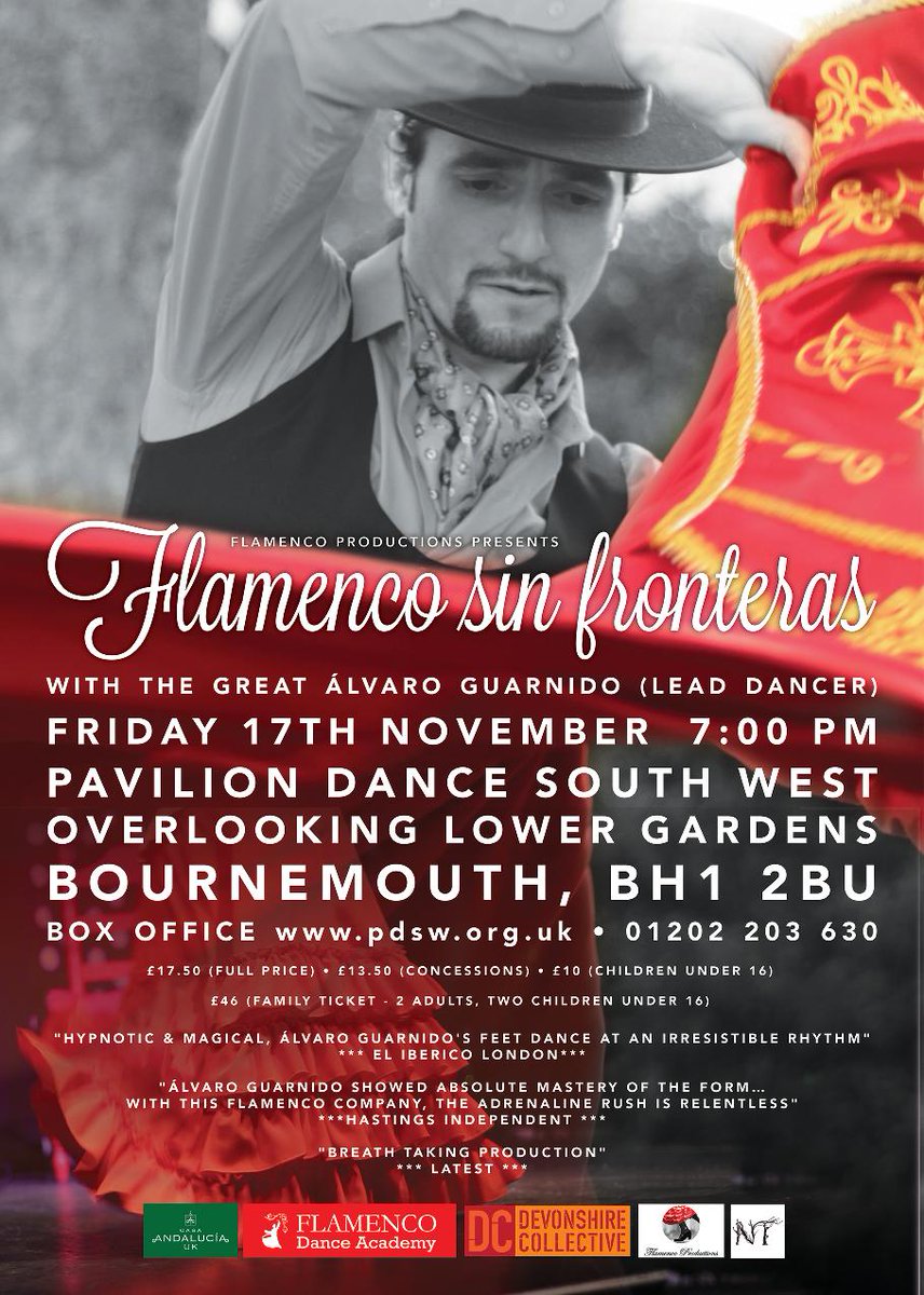 FlamencoProduct's tweet photo. 17th Nov Flamenco Sin Fronteras @PDSW_org #LoveBournemouth #Bournemouth
https://t.co/zlJYWDVsqD…/live-perfo…/flamenco-sin-fronteras/ https://t.co/ZCl6s4AEBV