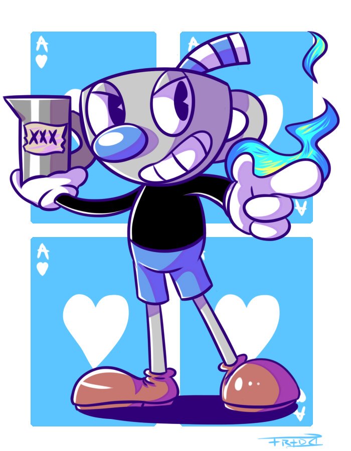 lasheron's tweet photo. Mugman >>>>>>>>>>> Cuphead https://t.co/M9Inr7OFrG