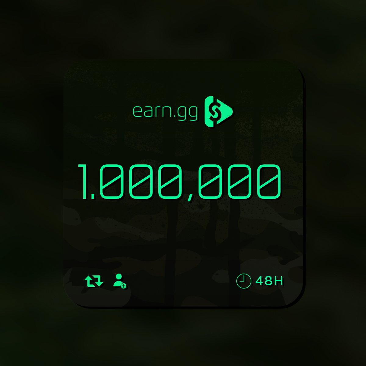 elootgg's tweet image. 1 MILLION POINT GIVEAWAY: RT + Follow to enter... Drawn in 48 hours!