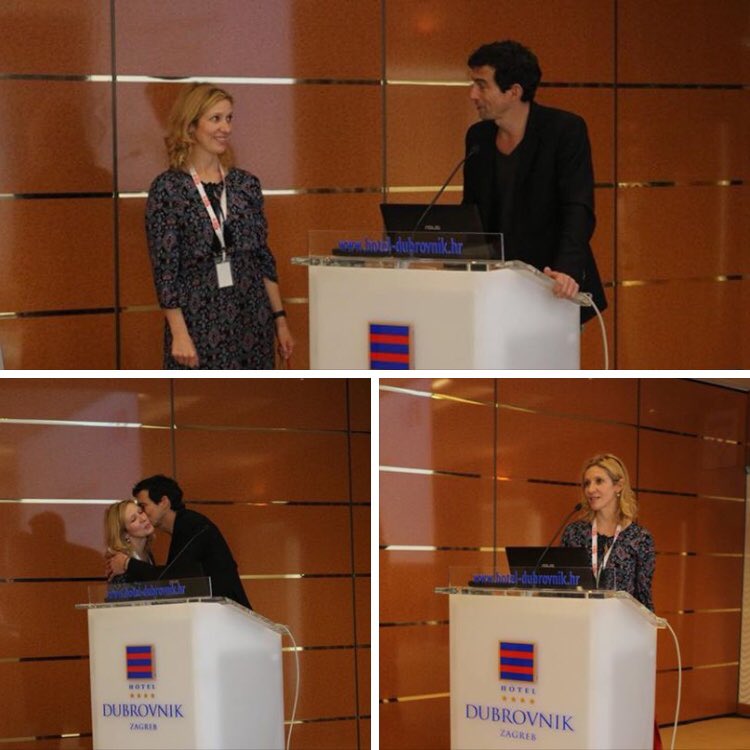 hddu_hr's tweet photo. Dominick Luquer of @FIA_actors thanked @am_vrdoljak & @hddu_hr 4hosting #fiaexec2017 It was gr8 2 have u in ZGB. CRO&FIA connected stronger! https://t.co/tr8oqqpFLW
